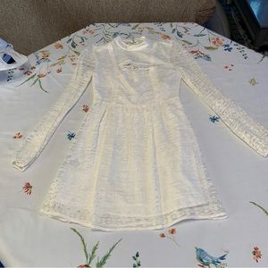 BCGB lace long sleeve cut out dress size 4